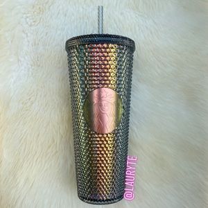 Starbucks Dark Unicorn Studded Black Iridescent